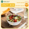 Homienly Wheat Straw Bowls with Unique Texture Design, 40 OZ