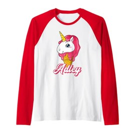 Adley Merch Unicorn Design Raglan Baseball Tee