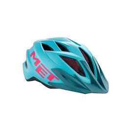 MET Kids' Crackerjack Helmet, Light Blue/Magenta, 52-57 cm