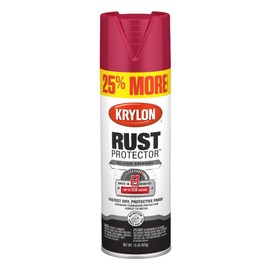 Krylon Rust Protector Enamel Spray Paint for Metal, Gloss Classic Red, 15 Oz.