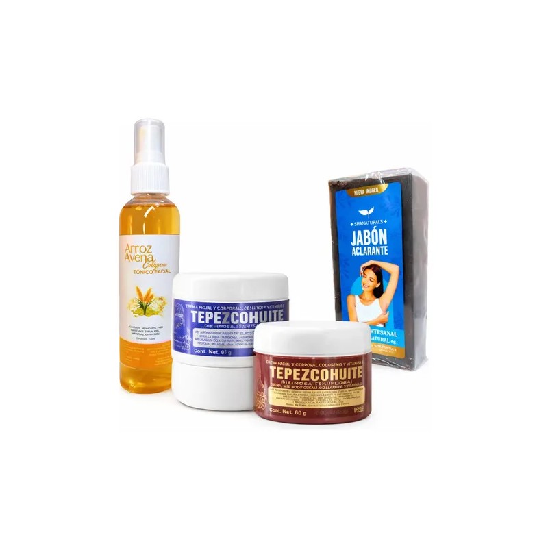 Kit Crema Tepezcohuite Dia Y Noche 60gr Agua De Rosas