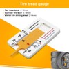 KOMUNJ Tyre Tread Depth Gauge 0-20 mm Plastic Tyre Tread