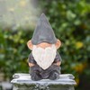 Garden Gnome Resin Structure Stable Bottom Retro Style Gnome Figurine