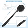 Manmihealth Silicone Back Scrubber (Thick Bristles) & Bath Glove &