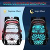 Cool Luminous Clear Backpack for Boys with Lunch Box &