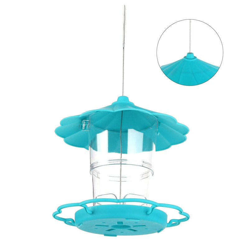 Bird Feeder Foldable Portable Terrace Bird Feeder for Outdoor Garden