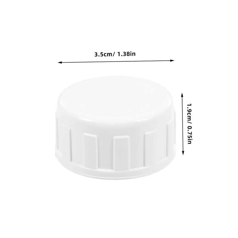 BESPORTBLE 20 Pack PVC Pipe End Cap Plug Leakproof Sprinkler