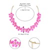 EVER FAITH Boho Flower Necklace Summer Beach Yellow Statement Floral