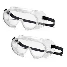 Pyramex G204T Chemical Splash Goggles with Anti-Fog Lens for Lab Safety (2 Pair)