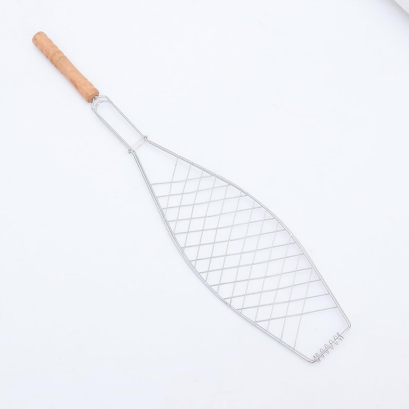 UPKOCH 4 Pcs Grill Basket, Stainless Steel, Folding Fish Grilling