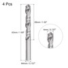 sourcing map Solid Carbide Drill Bits, 4mm C2/K20 Tungsten Carbide