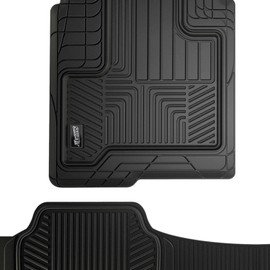 SMART FIT 79930 3-Piece Black Rubber Truck Floor Mat Set
