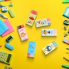 Plastic Erasers Rubbers Eraser Soft Cute Colorful Pencil Eraser for