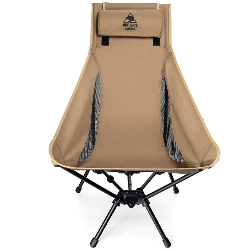 OneTigris Tigerblade High Back Camping Chair with Pillow Design, Comfortable