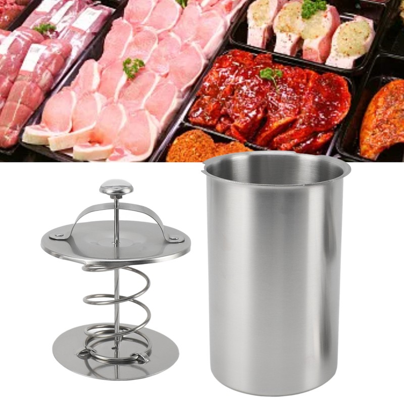 Stainless Steel Meat Press Easy To Use Deli Meat Maker