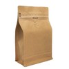 Bolsas de café de papel kraft natural, bolsa de café