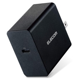 ELECOM AC Charger AC Adapter USB PD Compatible 45W Output Type-C x 1 GaN (Gallium Nitride) Black ACDC-PD0745BK
