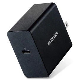 ELECOM AC Charger AC Adapter USB PD Compatible 45W Output Type-C x 1 GaN (Gallium Nitride) Black ACDC-PD0745BK