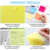 600 Sheets Transparent Sticky Notes, 2 Sizes, Transparent Sticky Notes,