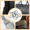 sourcing map 8pcs Metal Flat Rectangle Ring, 32mm(1-1/4inch) Metal Rectangular