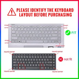 WYGCH Silicone Keyboard Cover Skin for HP Envy 13.3" 13-AD010NR 13-AD120NR 13-AD065NR Touch-Screen Laptop,Starry Night