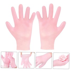 IWOWHERO 1pair Moisturizing Exfoliating Gloves for Dry Rough Skin Nourishing Hand Care Repairing and Softening for Women Hands for Fits All