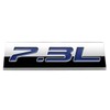 Chrome Finish Metal Emblem 7.3L Badge (Blue Letter)