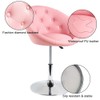 FURWOO PU Leather Vanity Chair Stool for Makeup Room Round