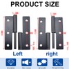 QOOWFEANIG 4 Pairs Black Lift-Off Hinges 2.5ins Stainless Steel Hinges