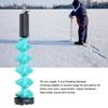 Zunate Ice Auger for Fishing - 6-inch 2-Blade Drill with