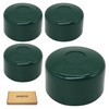 SKIR'CO (4 pieces) fence post caps, round, 51 mm, green,