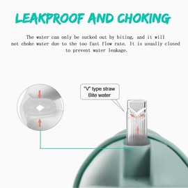 Neo10Ten Toddler Water Bottle Sippy Cup Weighted Straw, Trainer Cup with Handles 6+, Non Spill Toddler Sippy Cup, Baby Water Bottle, Leakproof, Green[220ml/ 7.7Oz]