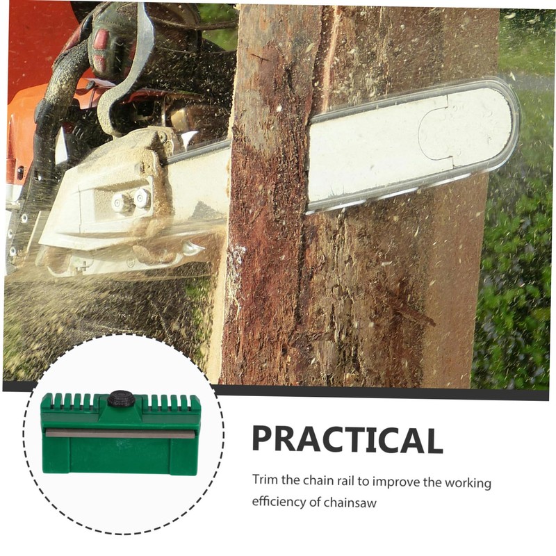 Kisangel Chainsaw Guide Bar File Repair Sharpening Guide Tool Dresser