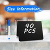 Pintuson 40 Pack Mini Chalkboard Signs for Food, 4x3 Inches