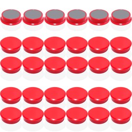DUJEQM Pack of 30 Magnets for Magnetic Board Magnets Strong Fridge Magnets Fridge Magnets Mini Magnets Small Magnets Whiteboard Magnets Colourful Magnet Round Board Magnets for Magnetic Wall Pin Board