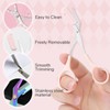 Eyebrow Trimmer Scissor, 2024 Upgraded Eyebrow Scissors with Comb, Stainless