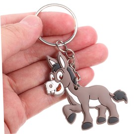 Toyvian Pack of 20 Donkey Keyrings, Animal Keyrings, Donkey Themed Party Gift, Cartoon Keyring, Funny Donkey Fob, Donkey Pendant, Mini Donkey
