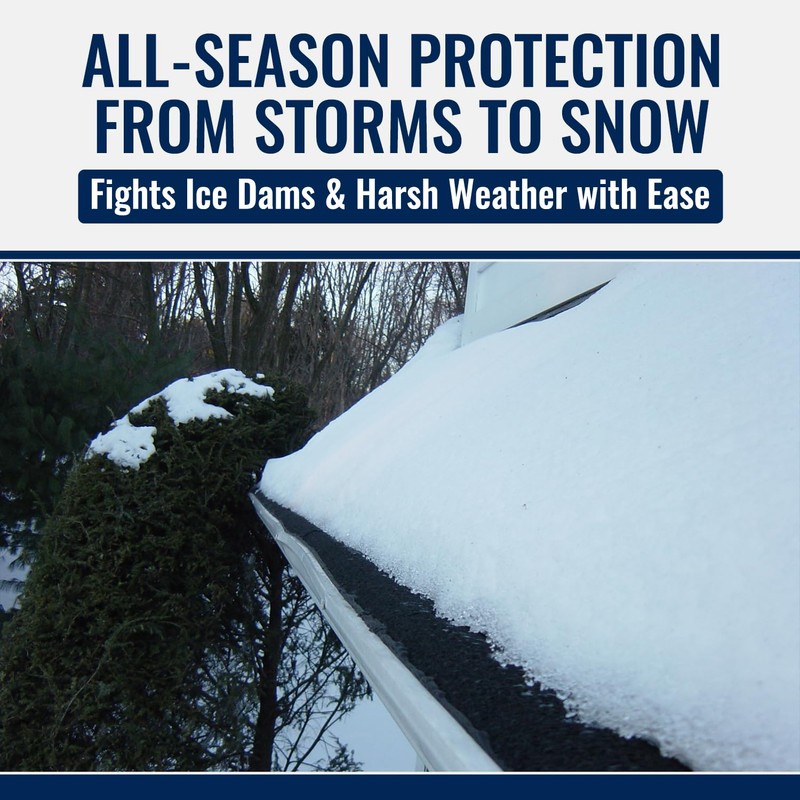 Flo-free Gutter Guard 6 Inch Best Leaf Protection Available 36