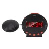 Extra Loud Alarm Clock, 113 Decibels, Red Flashing Light, Super