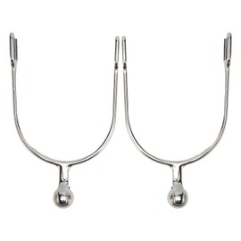 Espuelas de Caballo de Acero Inoxidable, Espuelas Occidentales con Bola de Rodillo para Ecuestre, Equitación, 2 Piezas de Espuelas de Caballo para Mujer