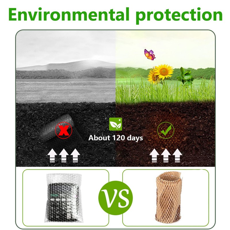 Honeycomb Packing Paper,12" W x 200' L Bubble Cushioning Wrap