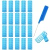 Ulifebetter 20팩 스냅 헤어 롤러 플라스틱 세트 0.98인치/2.5cm 무열 스냅온