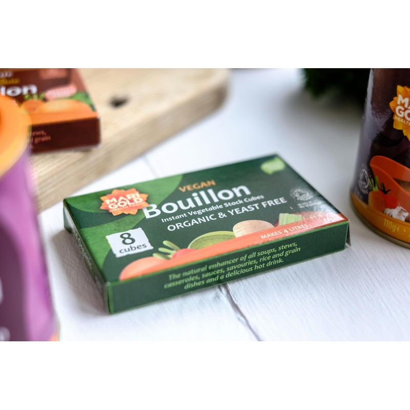 Marigold Vegan Bouillon Instant Vegetable Stock Cubes Organic & Yeast