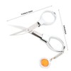 Folding Scissors, Stainless Steel Pocket Travel Folding Scissors Anti-Rust Folding