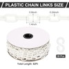 PATIKIL Plastic Chain Links, 82 Foot 1/4inch(6mm) Plastic Chains for