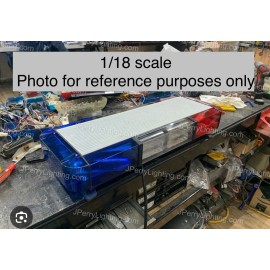 LED Compatible Lightbar 1/18 Mini Whelen Edge Lightbar Blue Red Clear Gray Top Cover Police Sheriff Fire