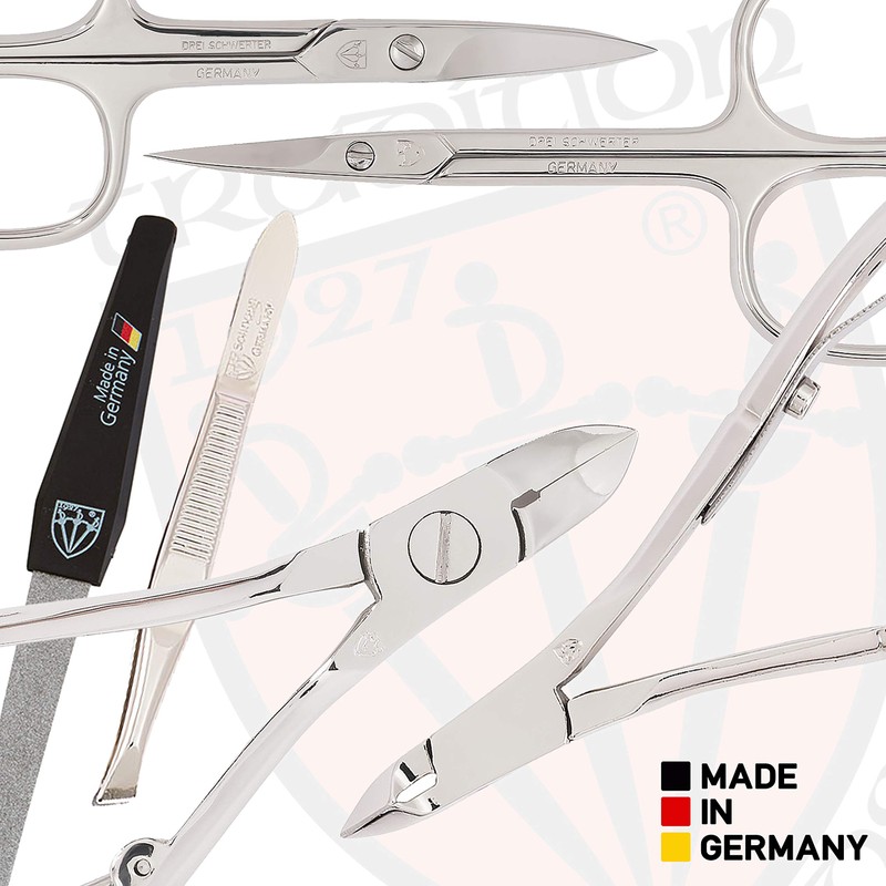 DREI SCHWERTER Germany Firenze 3461 Manicure Set Nail Scissors 12