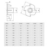 20 x Drive-in Nuts Internal Thread Galvanised Steel 8 x
