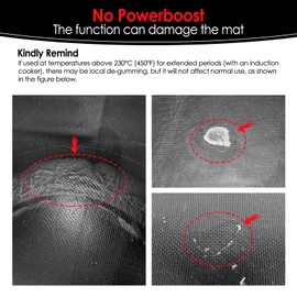 Cook's Aid Large Induction Cooktop Protector Mat 21.2x35.4 Inch,Translucent (Magnetic) Stove Top Cover for Electric Stove, Silicone Stove Mat for Glass Top Stove,Glass Top Stove Cover (LTSICT1)