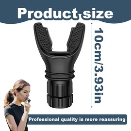 Tomedeks Black Lung Adjust Trainer Breathing Trainer Lung Exerciser Breathing Exerciser Resistance Improvelung Capacity For Respiratory Therapy Sports Lover（Includes One Replacement Head ）